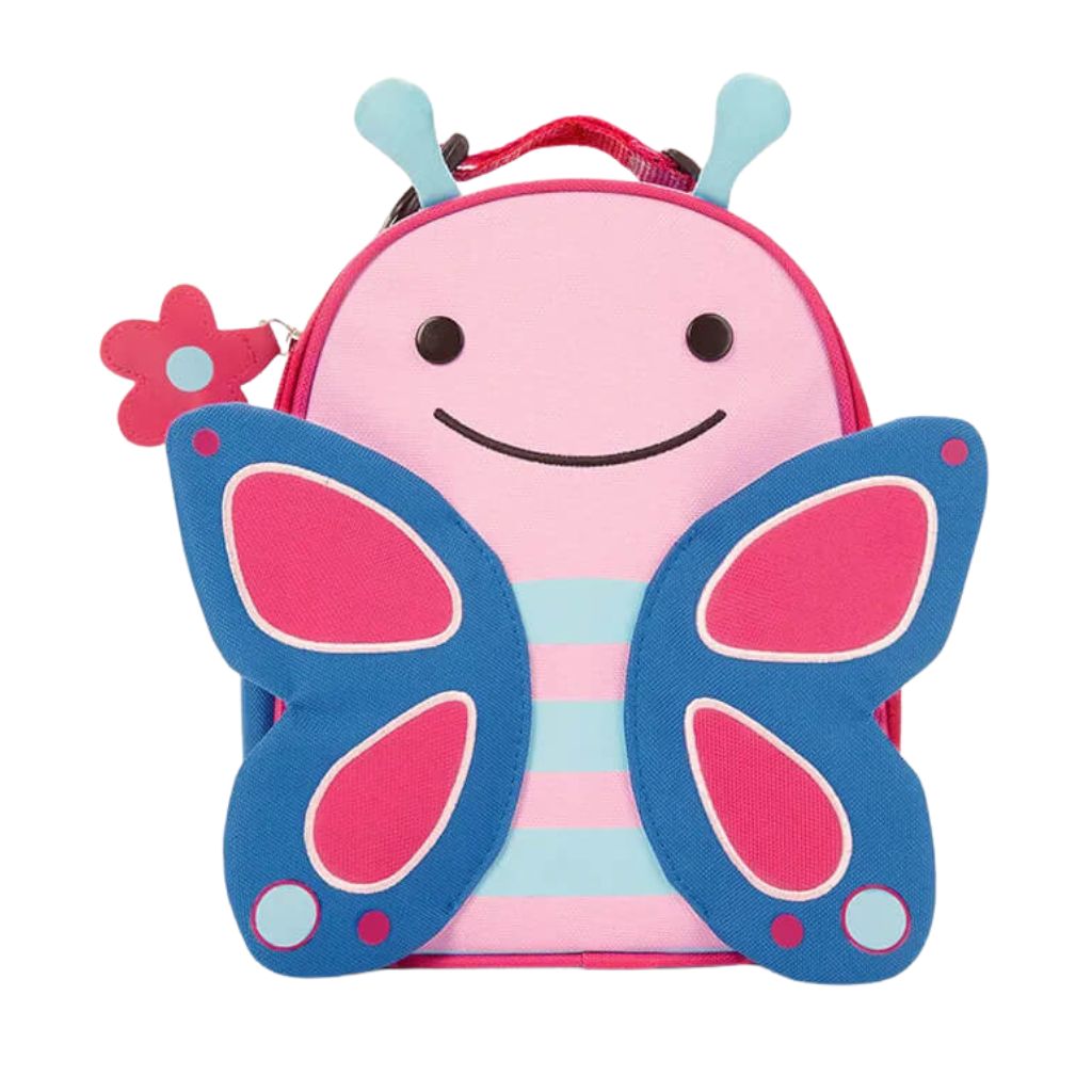 Lancheira Térmica Skip Hop Zoo Com Zíper Borboleta Rosa