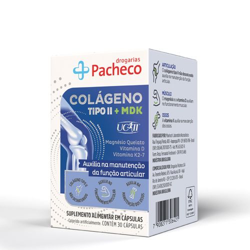797766-Colageno-Tipo-II-UC-II---MDK-Drogaria-Pachego-30-Comprimidos- 797766-Colageno-Tipo-II-UC-II---MDK-Drogaria-Pachego-30-Comprimidos-