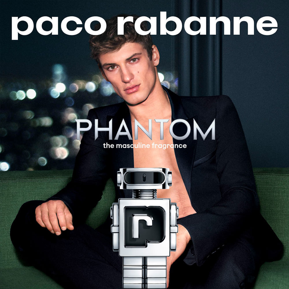 Perfume Paco Rabanne Phantom Masculino Eau de Toilette 100 ml - Drogarias Pacheco