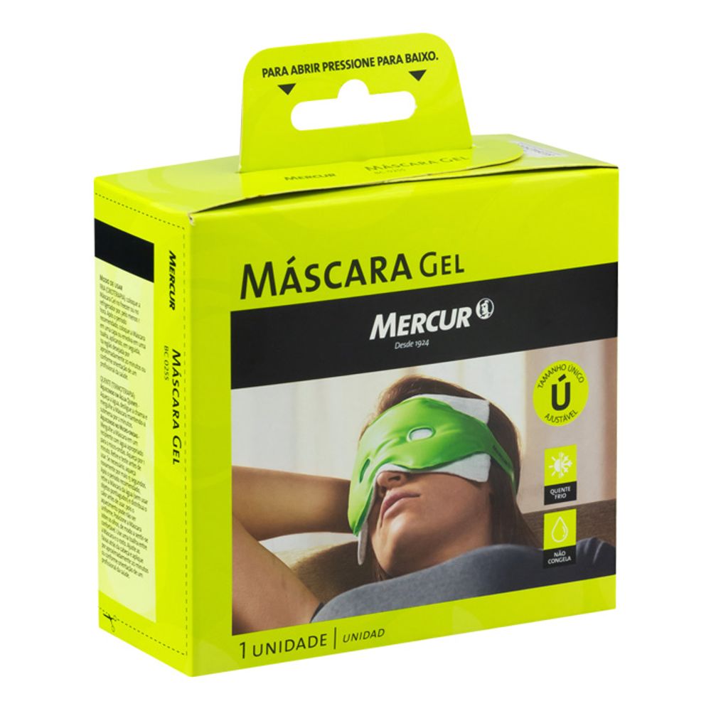 Máscara Facial Em Gel Mercur Tamanho Único Ajustável 1 Unidade