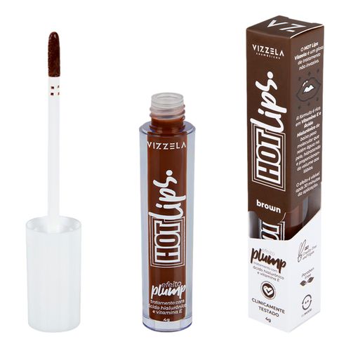 844888-Gloss-Liquido-Vizzela-Hot-Lips-Brown-4g- 844888-Gloss-Liquido-Vizzela-Hot-Lips-Brown-4g-