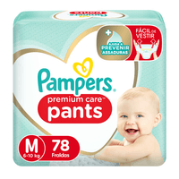 Fralda Pampers Premium Care Top Pants XXG 60 unidades - Drogaria Venancio