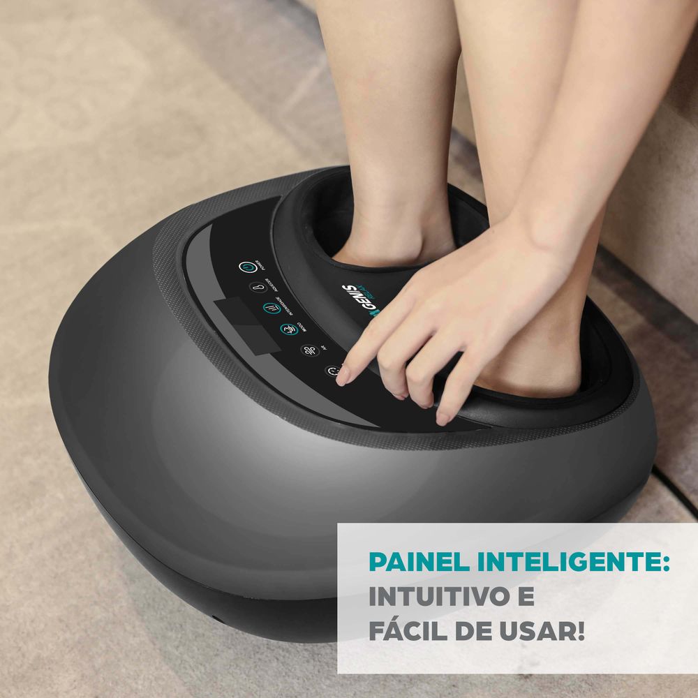 Massageador para pés com aquecimento Genis Relax - Drogarias Pacheco