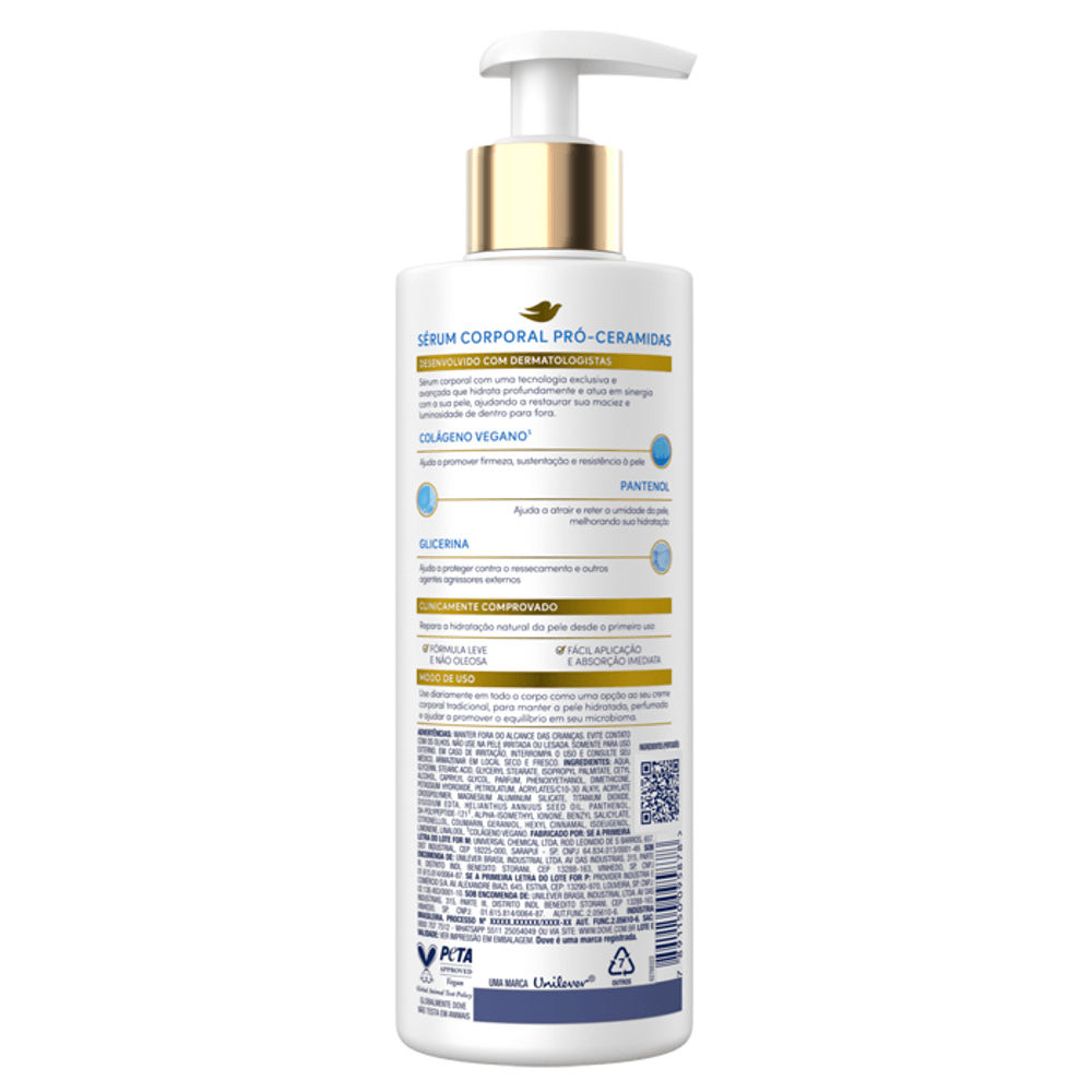 Sérum Hidratante Corporal Dove Pró Ceramidas 380ml Drogarias Pacheco 