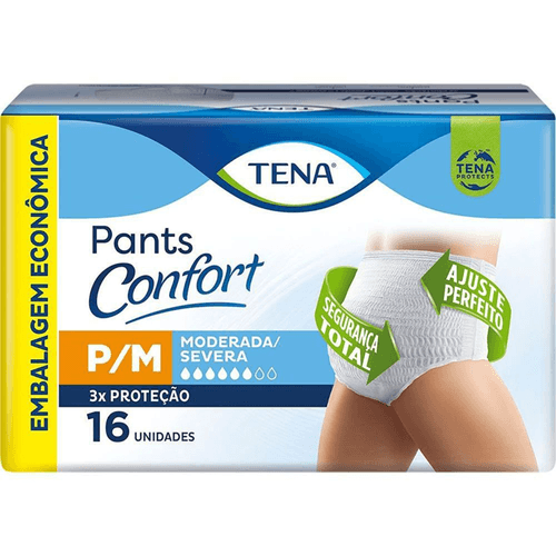 Roupa Íntima Tena Pants Confort P/M 16 Unidades