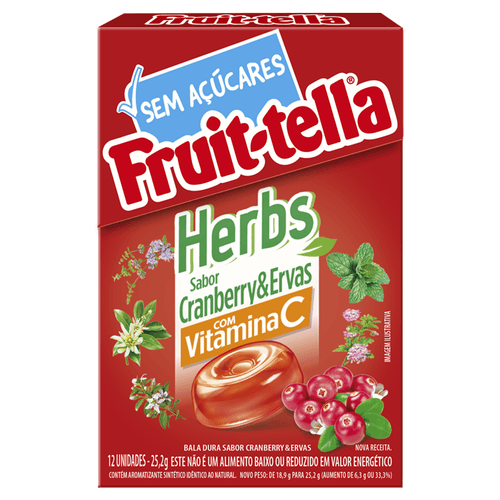 849839---Bala-Fruit-tella-Herbs-Cranberry-Ervas-Zero-Acucar-25-2g-12-Unidades_0000_7895144209159_99_6_1200_72_SRGB 849839---Bala-Fruit-tella-Herbs-Cranberry-Ervas-Zero-Acucar-25-2g-12-Unidades_0000_7895144209159_99_6_1200_72_SRGB