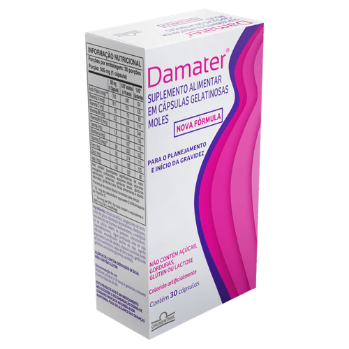 Suplemento Damater Caixa 30 Cápsulas Gelatinosas