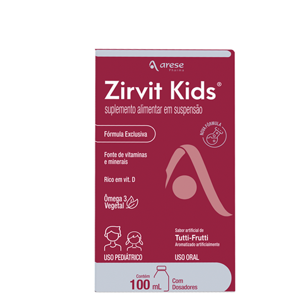 Vitamina Zirvit Kids Suspensão Oral 100ml - Drogarias Pacheco