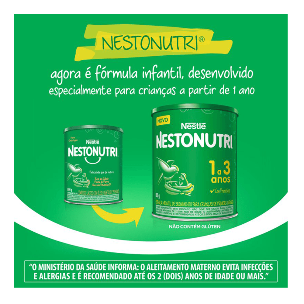 Fórmula Infantil Nestonutri 1+ 800g - Drogarias Pacheco