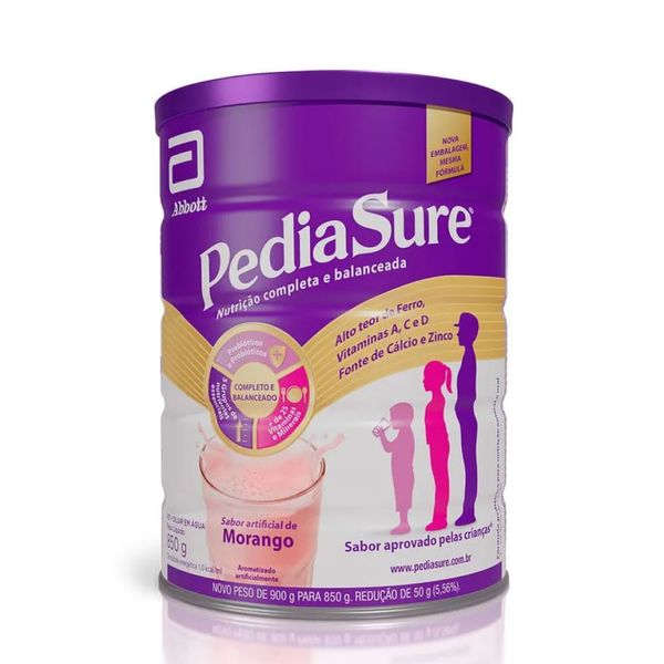 Suplemento Alimentar Infantil Pediasure Complete Morango 850g