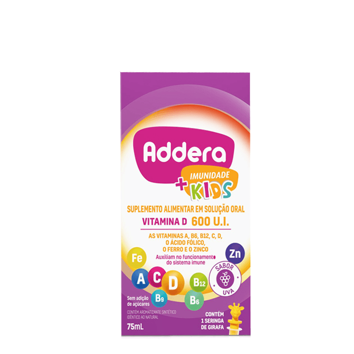 Vitamina D Addera + Imunidade Kids com 75ml