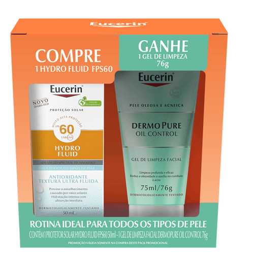 869465---Kit-Eucerin-Protetor-Solar-Facial-Hydro-Fluid-FPS-60-50ml-Gel-de-Limpeza-Facial-Dermo-Pure-Oil-Control-75ml 869465---Kit-Eucerin-Protetor-Solar-Facial-Hydro-Fluid-FPS-60-50ml-Gel-de-Limpeza-Facial-Dermo-Pure-Oil-Control-75ml
