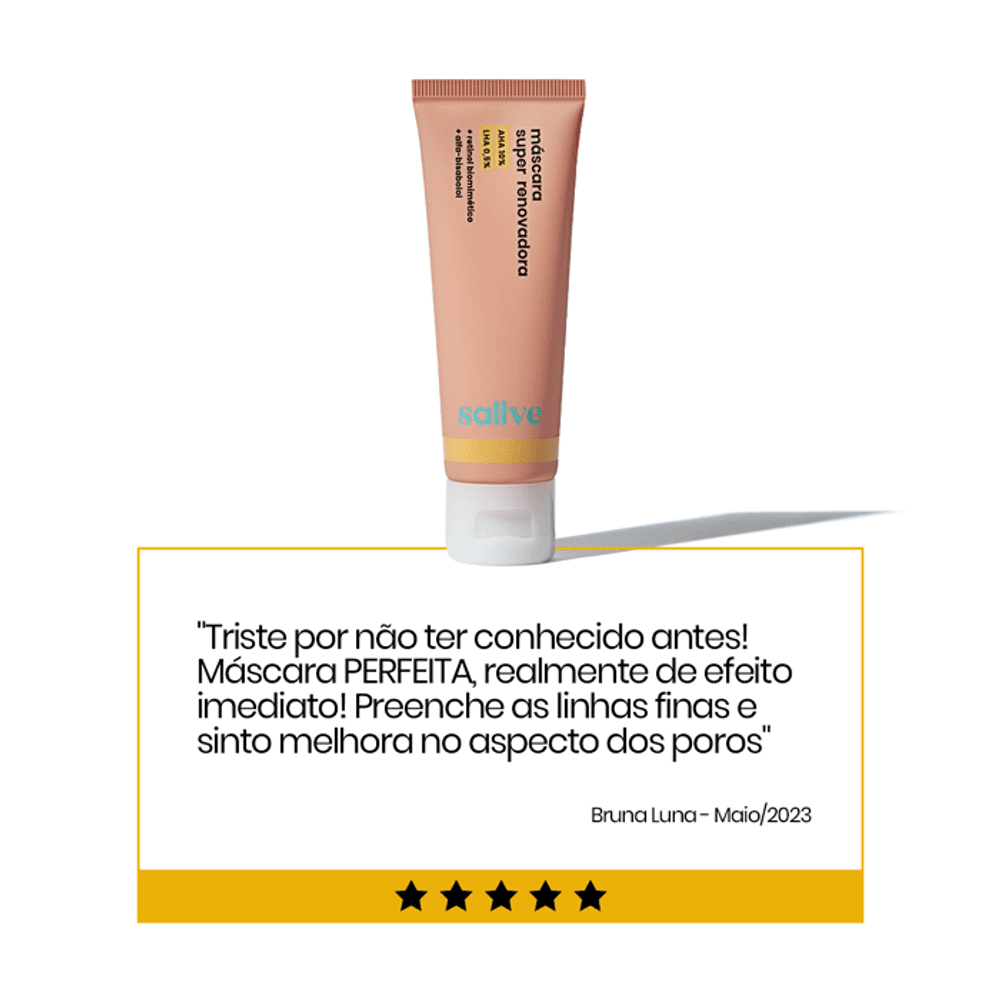 Máscara Facial Sallve Super-Renovadora 50g - Drogarias Pacheco