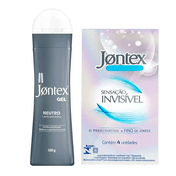 935127109---Kit-Jontex-Preservativo-Sensacao-Invisivel-4-Unidades---Gel-Lubrificante-Neutro-100g