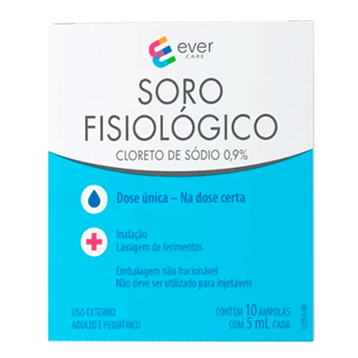 Soro Fisiológico Ampola Ever Care 5ml