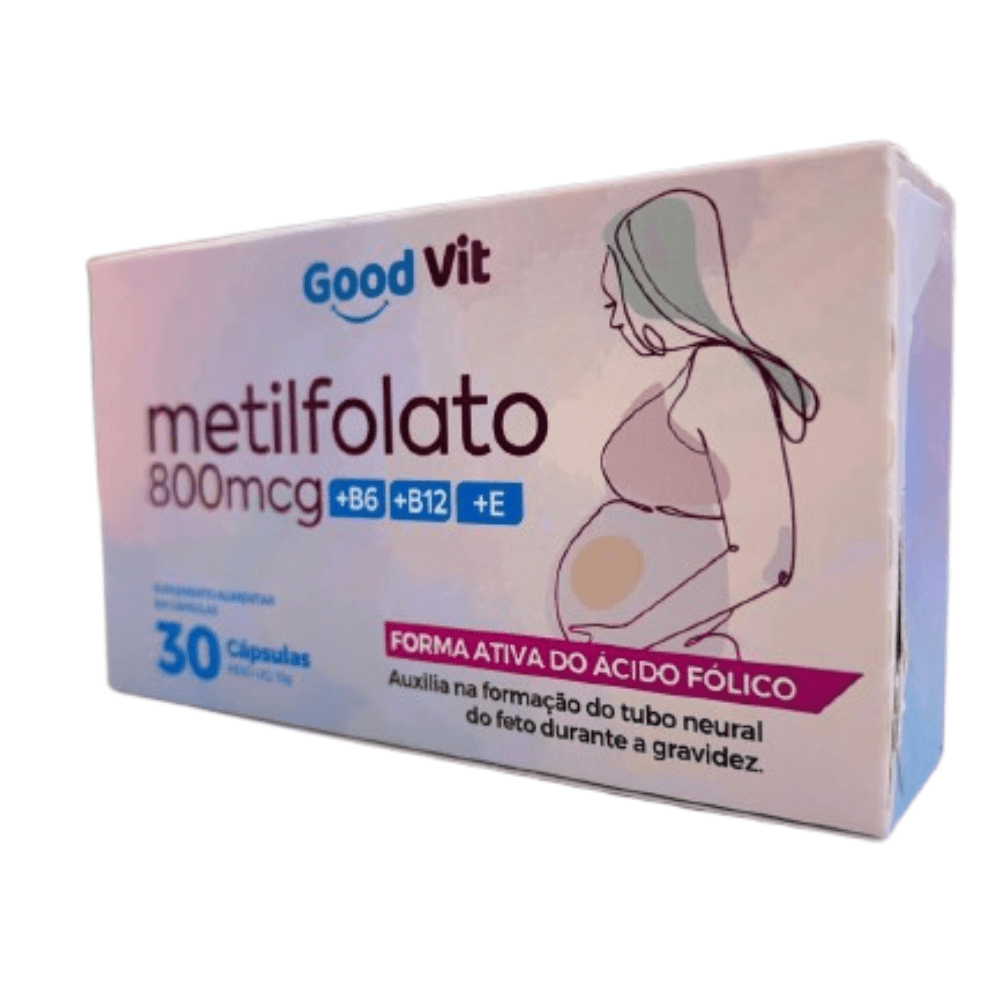 Metilfolato 800mcg C/30 Cápsulas - Good Vit - Drogarias Pacheco