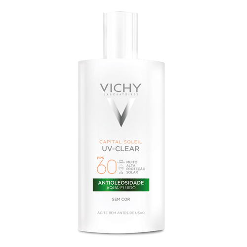 Protetor Solar Facial Vichy Fps 60 Capital Soleil Uv-Clear Antioleosidade 40G
