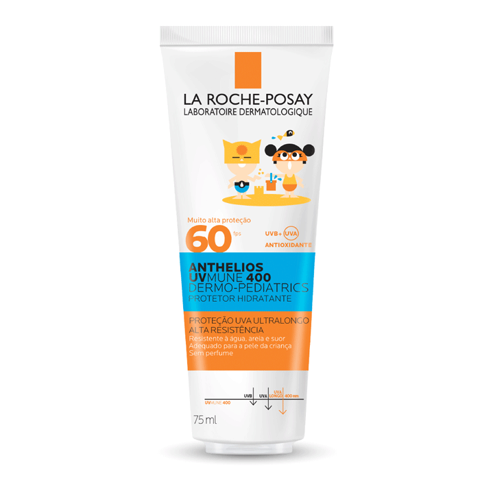 Protetor Solar Infantil Corporal La Roche-Posay FPS 60 Anthelios UVMune 400 Dermopediatrics 75ml