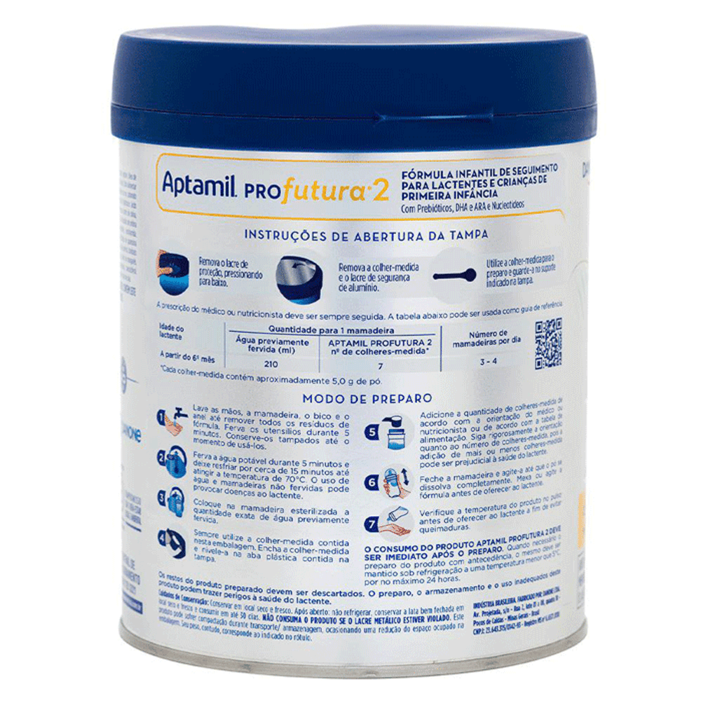 Fórmula Infantil Aptamil Profutura 2 800g - Drogarias Pacheco
