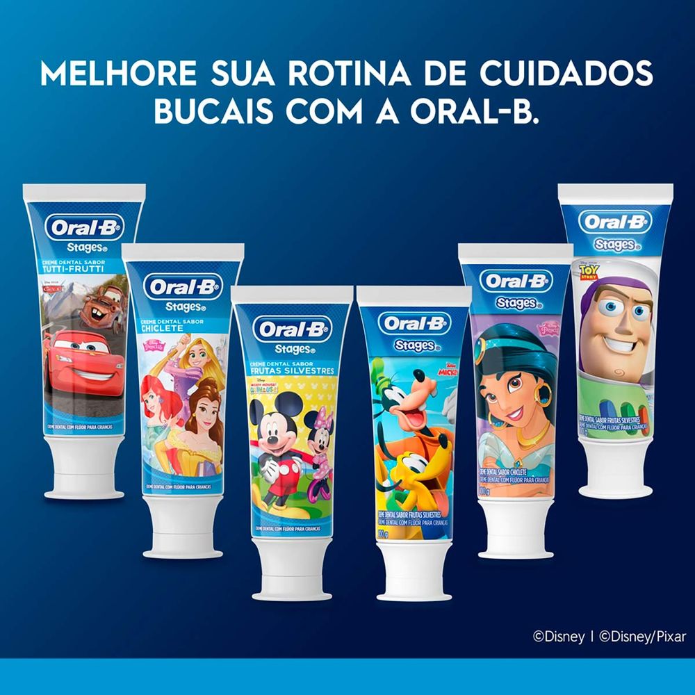 Pasta de Dente Infantil Oral-B Stages Personagens Sortidos Sabor