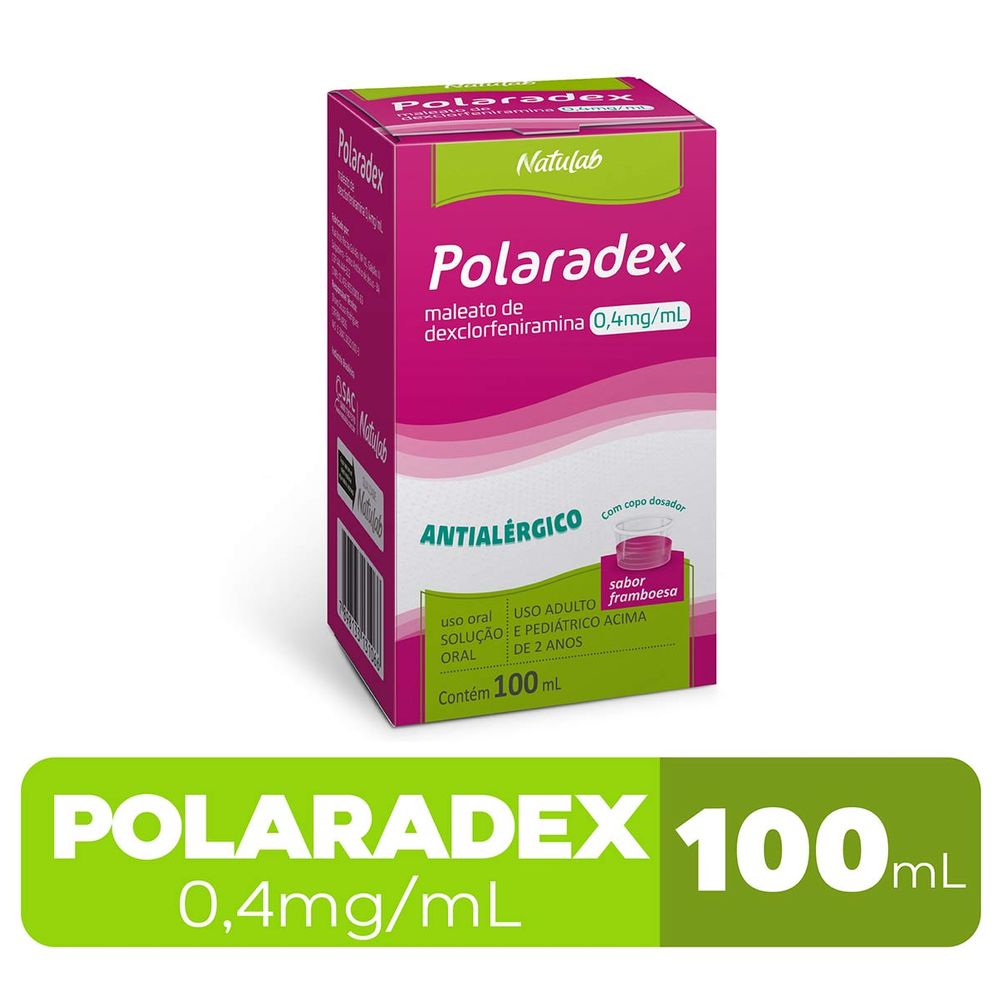 Polaradex 0,4mg/mL Natulab 1 Frasco com 100mL + Copo Medidor ...