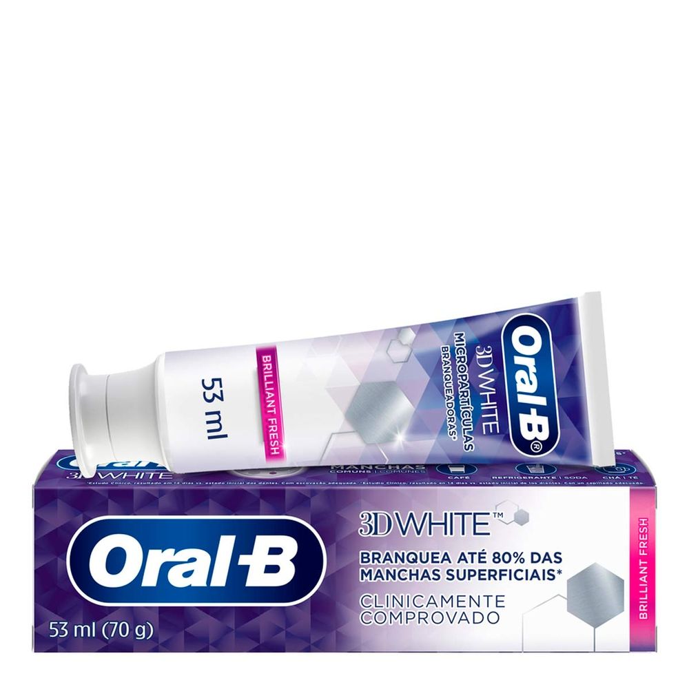 Creme Dental Pasta De Dientes Oral B 3d White Brilliant Fresh Oral