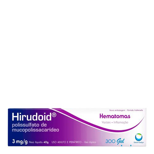Analgésico E Anti-Inflamatório Hirudoid 3Mg/G Gel 40G