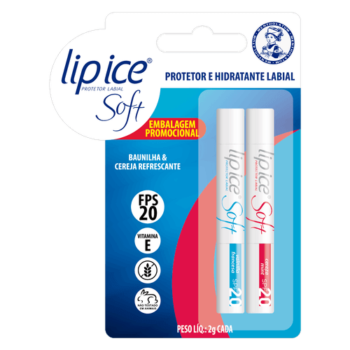 Protetor Labial Pack Soft de Baunilha com Cereja Refrescante Pack Soft Baunilha com Cereja Refrescante