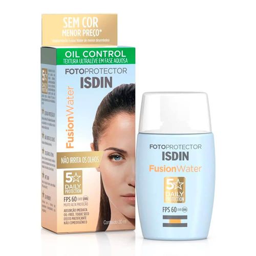 Protetor Solar Facial Isdin Fusion Water Star FPS60 30ml