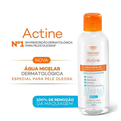 Água Micelar Actine Dermatológica Darrow 100ml