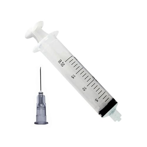 Seringa Hipodérmica Bico Rosca Luer Lock Com Agulha Sr 20ml