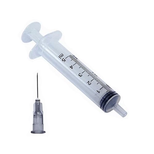 Seringa Hipodérmica Bico Liso Luer Slip Com Agulha Sr 5ml