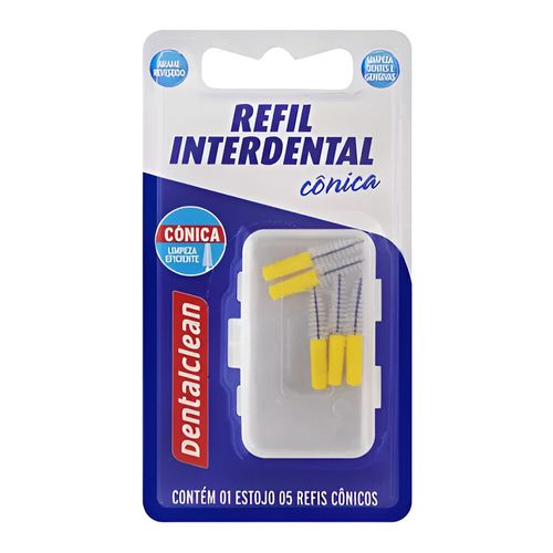 Refis para Escovas Interdentais com 5 Unidades Dentalclean Cilindrico