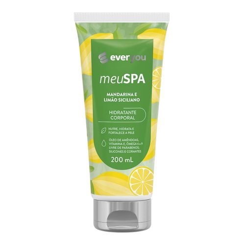 Hidratante Corporal Ever You Meu SPA Mandarina & Limão Siciliano 200ml