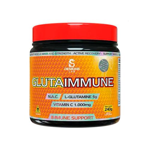Aminoácido Glutamina e NAC Glutaimmune 240g Sem Sabor Demons Lab