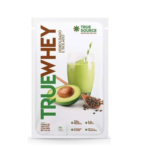 Whey Protein True Whey Abacate com Nibs de Cacau Sache 32g True Source