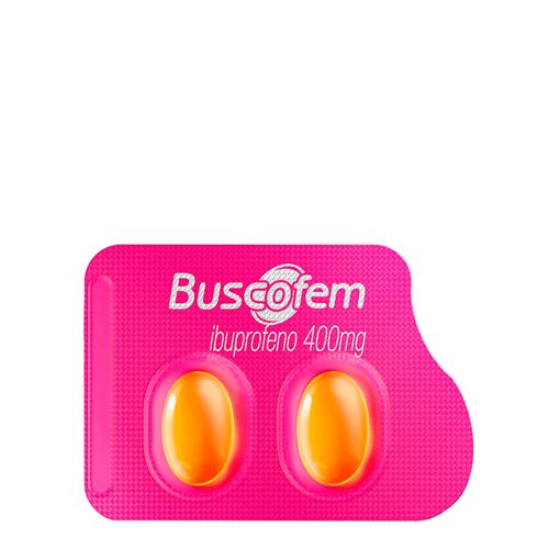 Analgésico, Anti-Inflamatório E Antitérmico Buscofem 400Mg 2 Cápsulas