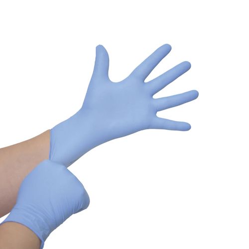 Luva Nitrílica Não Cirúrgica Azul Sem Pó 100 Unidades Medix P