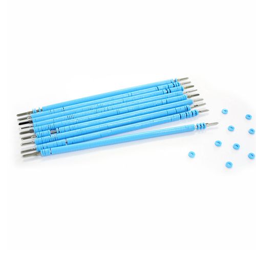 Elástico Ortodôntico Ligadura Bengalinha 1000un. Morelli Azul-Bebê
