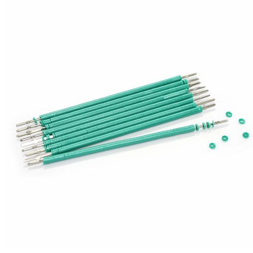 Elástico Ortodôntico Ligadura Bengalinha 1000un. Morelli Verde-Pérola