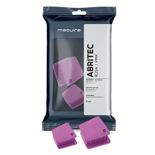 Abridor de Boca de Silicone Afastador Abritec P e G Maquira Rosa