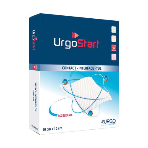 Curativo Matriz Cicatrizante TLC UrgoStart Contact 10x10cm - Urgo 600905