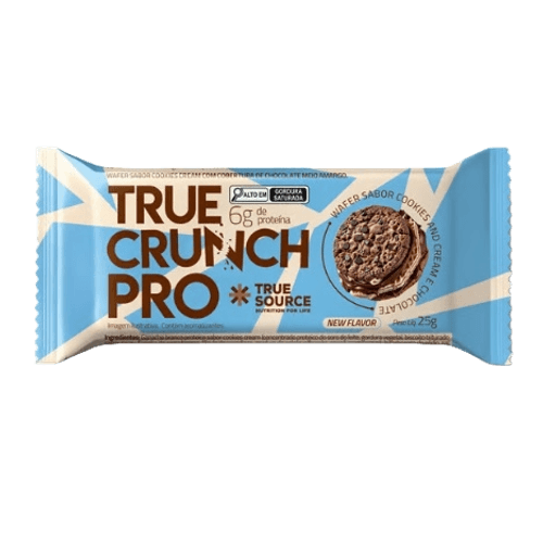 Wafer Proteico True Crunch Pro Cookies And Cream True Source 25g Wafer Proteico True Crunch Pro Cookies And Cream True Source 25g