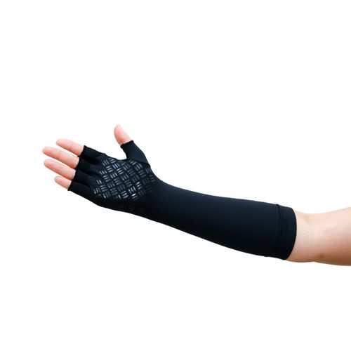 Luva de Proteção Solar Longa Cor Preta - Flambé M M Preto Luva de Proteção Solar Longa Cor Preta - Flambé M M Preto