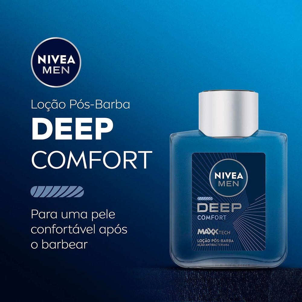 Loção Pós Barba Nivea Men Deep Black Comfort 100ml - Drogarias Pacheco
