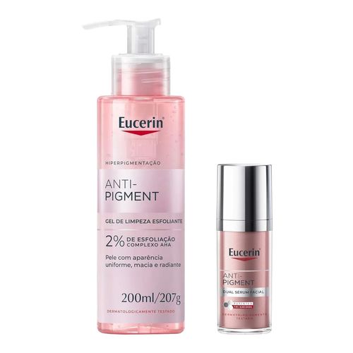 Kit-Eucerin-Anti-Pigmen-Gel-Limpeza-Esfoliante-200ml--Serum-Dual-30ml-Pacheco Kit-Eucerin-Anti-Pigmen-Gel-Limpeza-Esfoliante-200ml--Serum-Dual-30ml-Pacheco