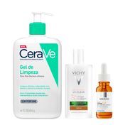Kit-Gel-CeraVe-454g--Locao-Banho-CeraVe-473ml--Serum-Pure-Vitamin-C12-15ml-SP