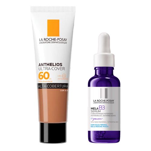 Kit-La-Roche-Posay-Protetor-Solar-FPS-60-Ultra-Cover-5-0-30g--Serum-Mela-B3-30ml-Pacheco Kit-La-Roche-Posay-Protetor-Solar-FPS-60-Ultra-Cover-5-0-30g--Serum-Mela-B3-30ml-Pacheco