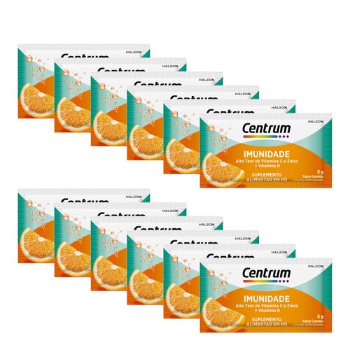 Kit-Suplemento-Alimentar-Centrum-Imunidade-Laranja-5g-em-Po-12-Unidades Kit-Suplemento-Alimentar-Centrum-Imunidade-Laranja-5g-em-Po-12-Unidades