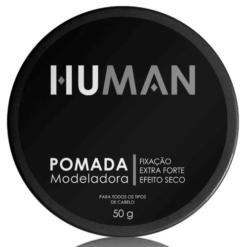 Pomada Modeladora Fixação Extra Forte Efeito Seco 50g Human Pomada Modeladora Fixação Extra Forte Efeito Seco 50g Human